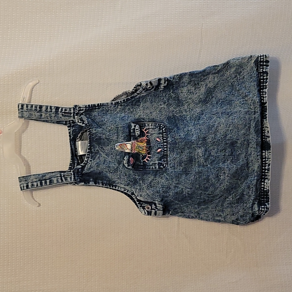 Unicorn Overall Jean Dress